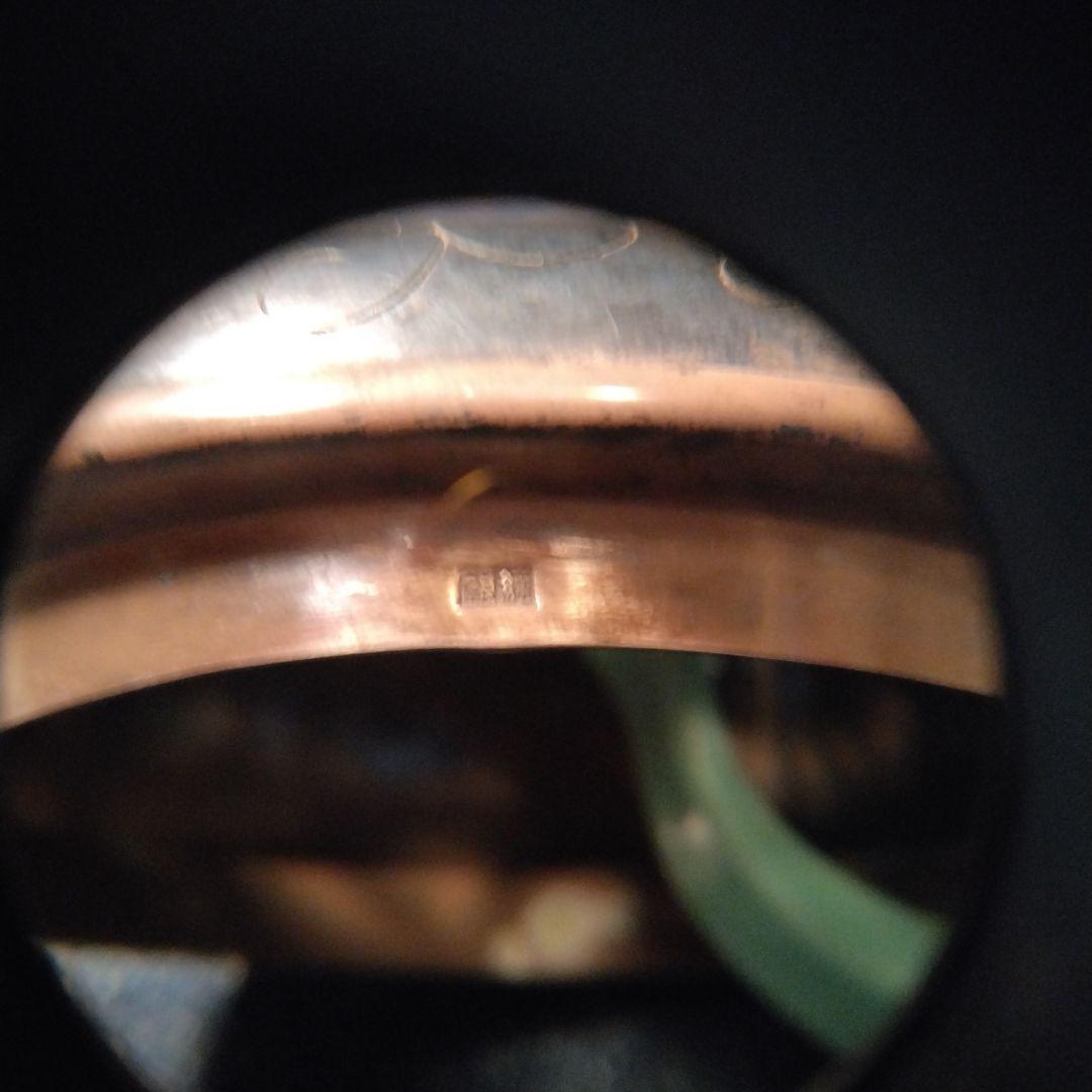 青磁焼　銀蓋　花模様の陶器香炉　骨董　お香