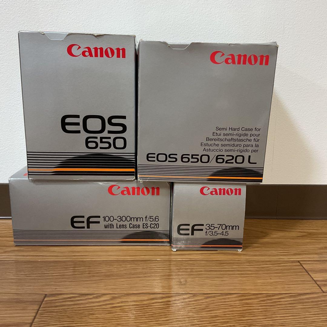 Canon EOS 650 フィルム一眼レフカメラ　レンズ2種　ケース付き