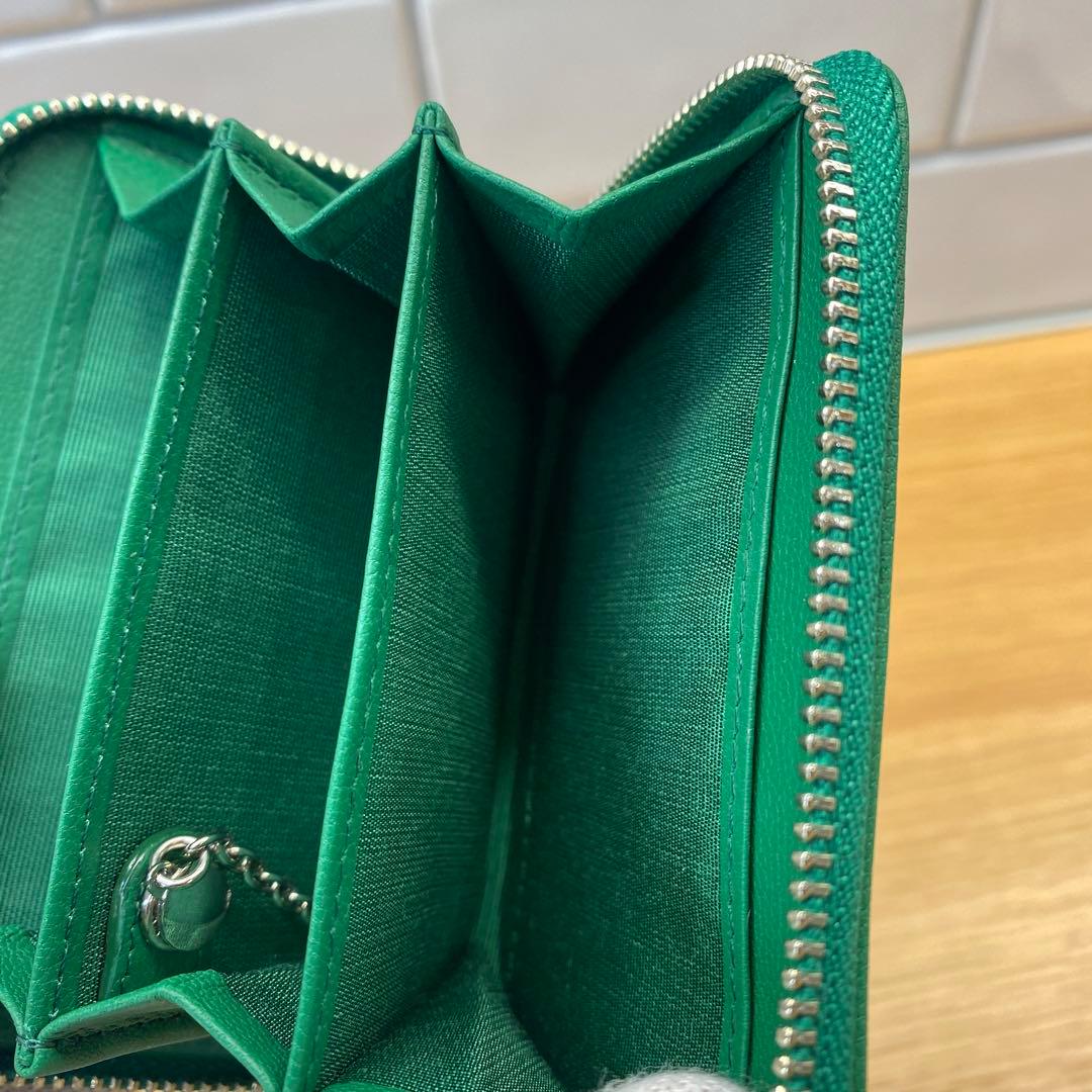 【美品】アンテプリマ ディアマンテ ケース グリーン　緑　 小銭入れ