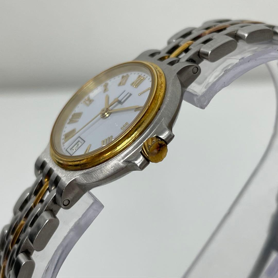 【TK】dunhil ダンヒル　ミレニアムデイト　クォーツ腕時計　不動