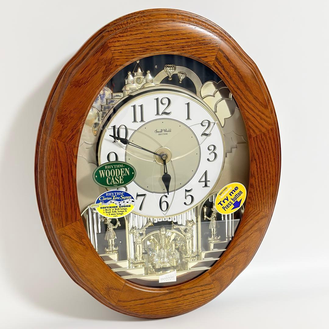 【激レア】リズム からくり時計 掛時計 4MH833WB06