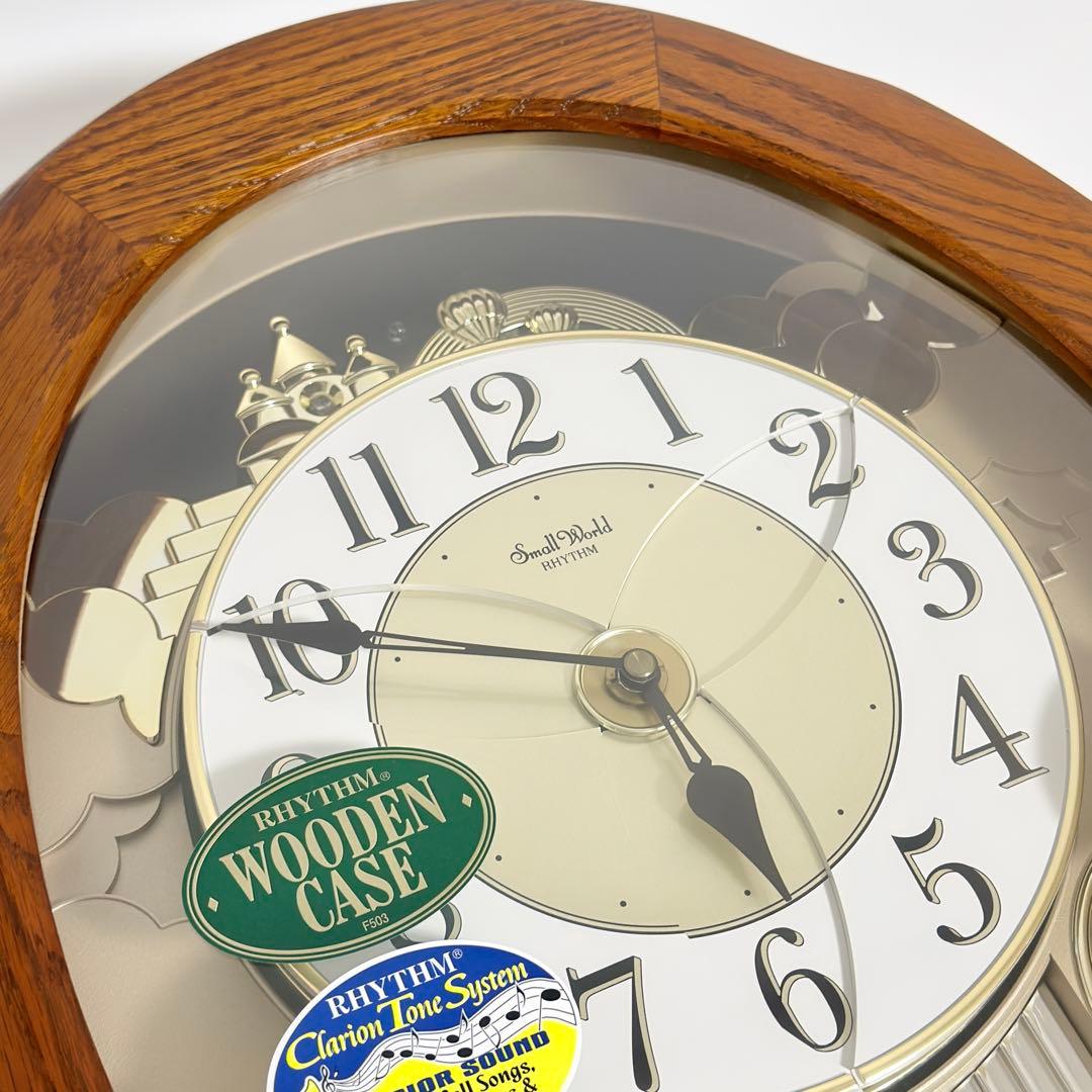 【激レア】リズム からくり時計 掛時計 4MH833WB06