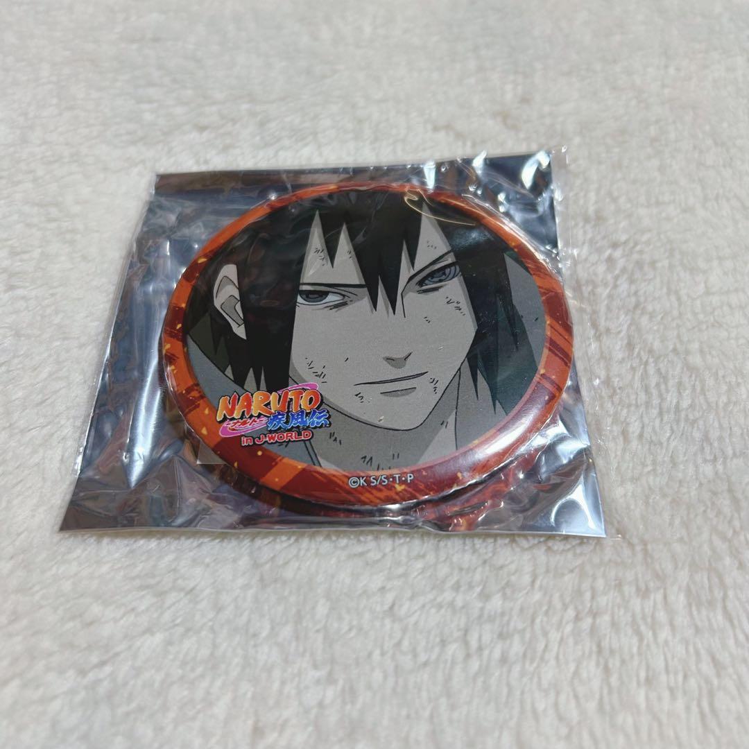 NARUTO ナルト うちはサスケ 忍界対戦 缶バッジ J-World JW
