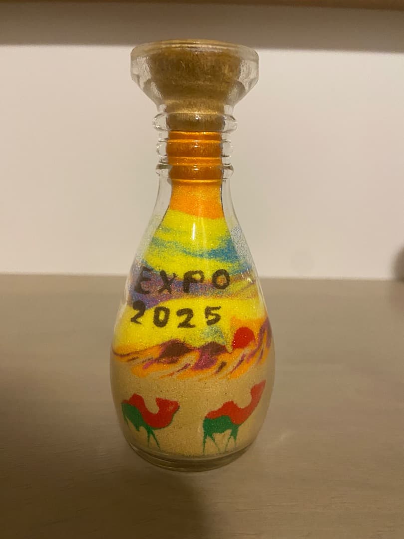 大阪万博2025 会場限定　ヨルダンサンドアート　パビリオン　砂漠　砂