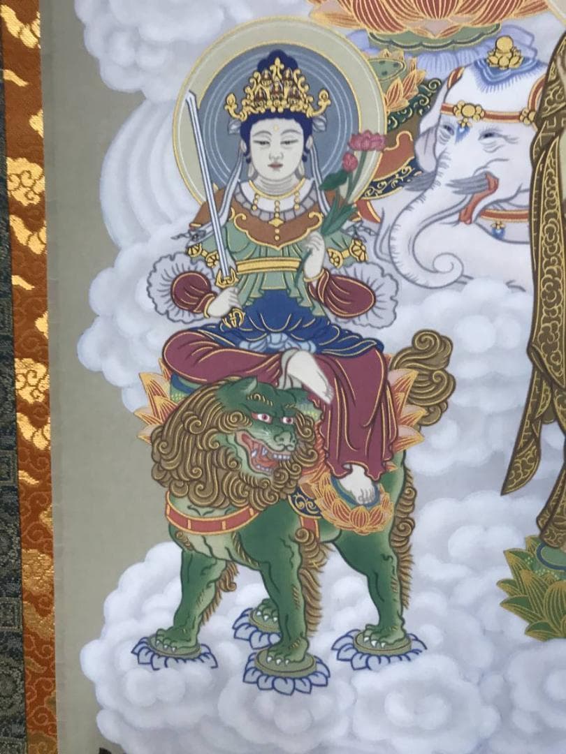 【真作】武藤紅雲/十三佛図/十三仏図/仏事掛/掛軸/名家伝来/AB-834