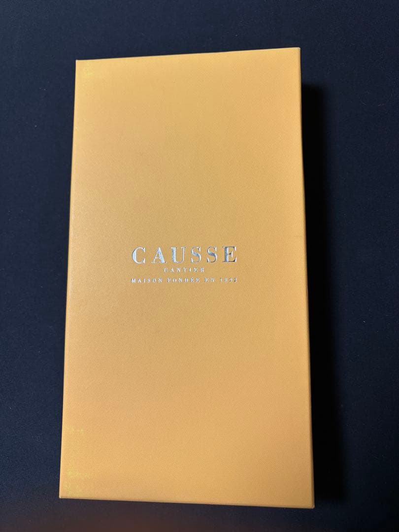 CAUSSE ブラウン レザー手袋 ギフトボックス付き