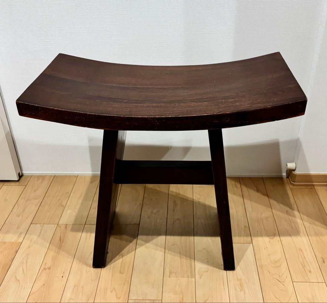 アンティーク スツール 無垢材 アジアンチェア