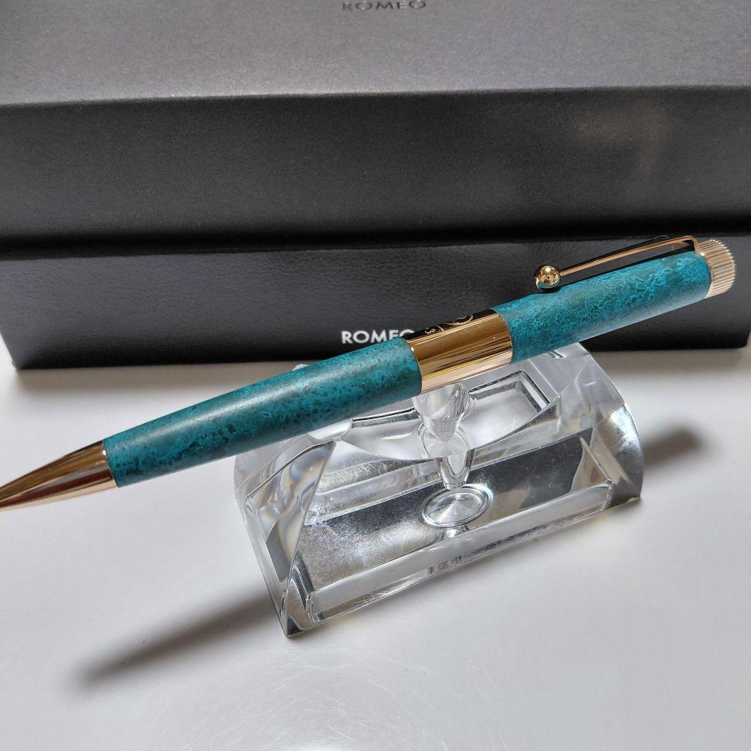 ほぼ新品！ 激レア 限定 ロメオNo.3 斑紋ガス青銅色ボールペン 伊東屋