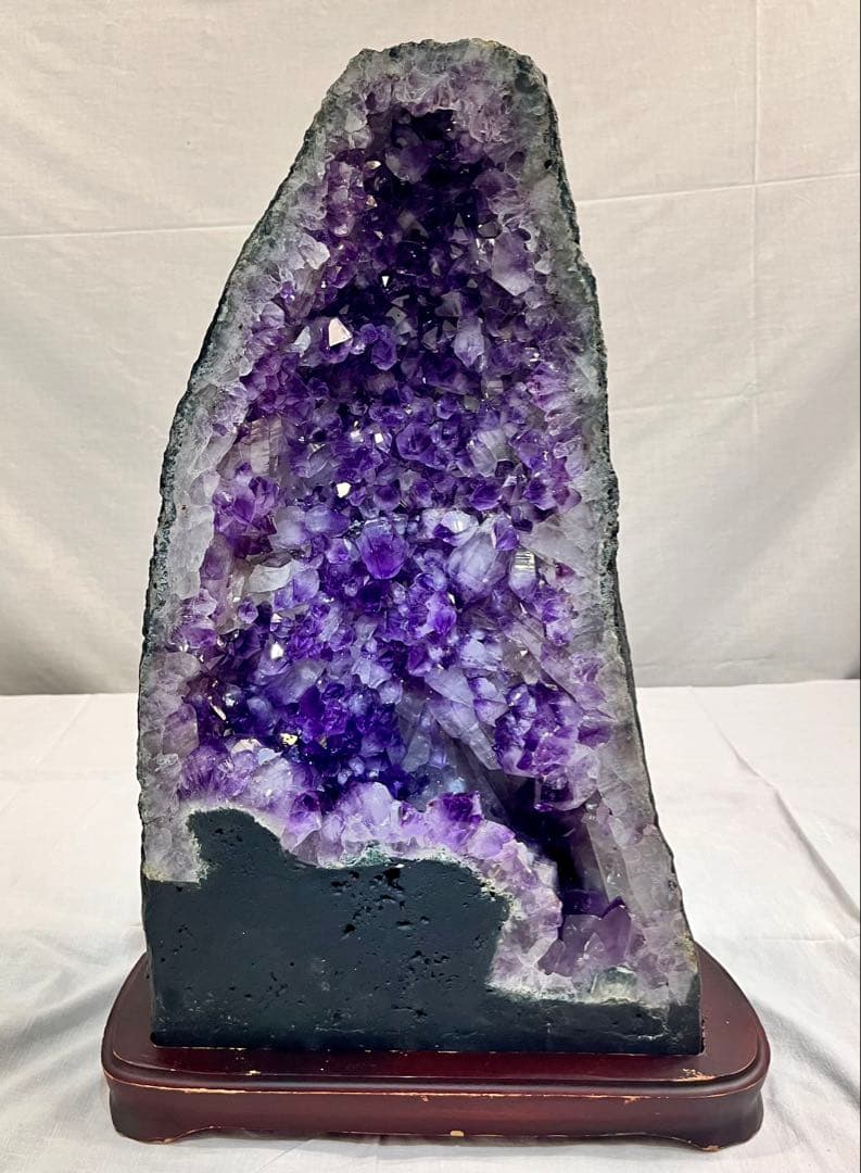 ② 大型 アメジスト クラスター 紫水晶 原石