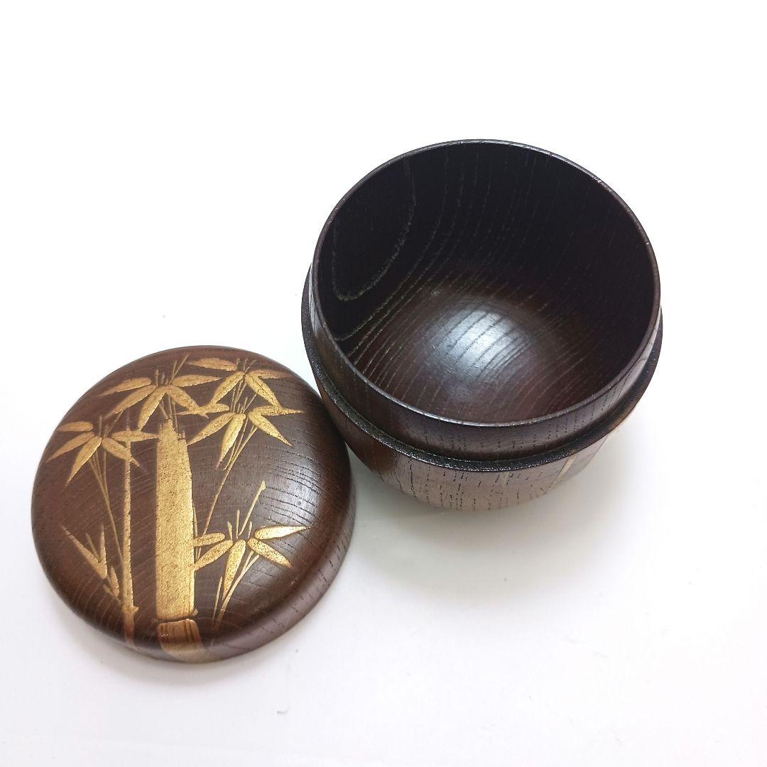 Y3032-12 茶道具 欅・蒔絵・黒漆 棗 3点セット　YY