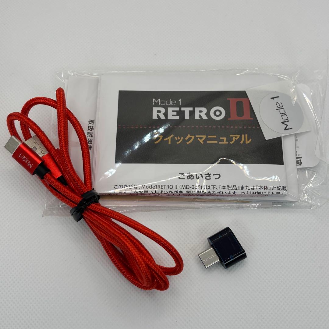 Mode1 ガラケー 型 SIMフリー スマホRetroII レザー調 ホワイト