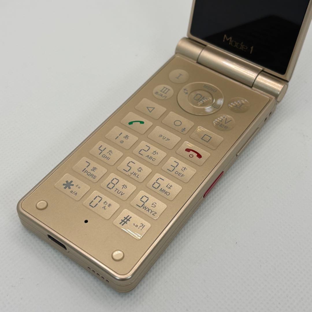 Mode1 ガラケー 型 SIMフリー スマホRetroII レザー調 ホワイト