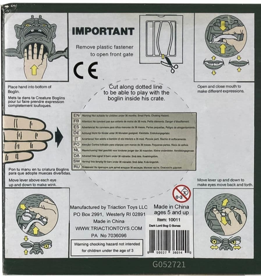 暗闇で光る❕ ボグリンズ/ ダークロード: ボグ・オー・ボーンズ パペット