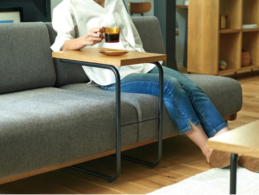 Ellen サイドテーブル ナチュラル 木目調