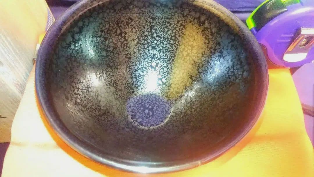 天目茶碗、油滴、桶谷定一作