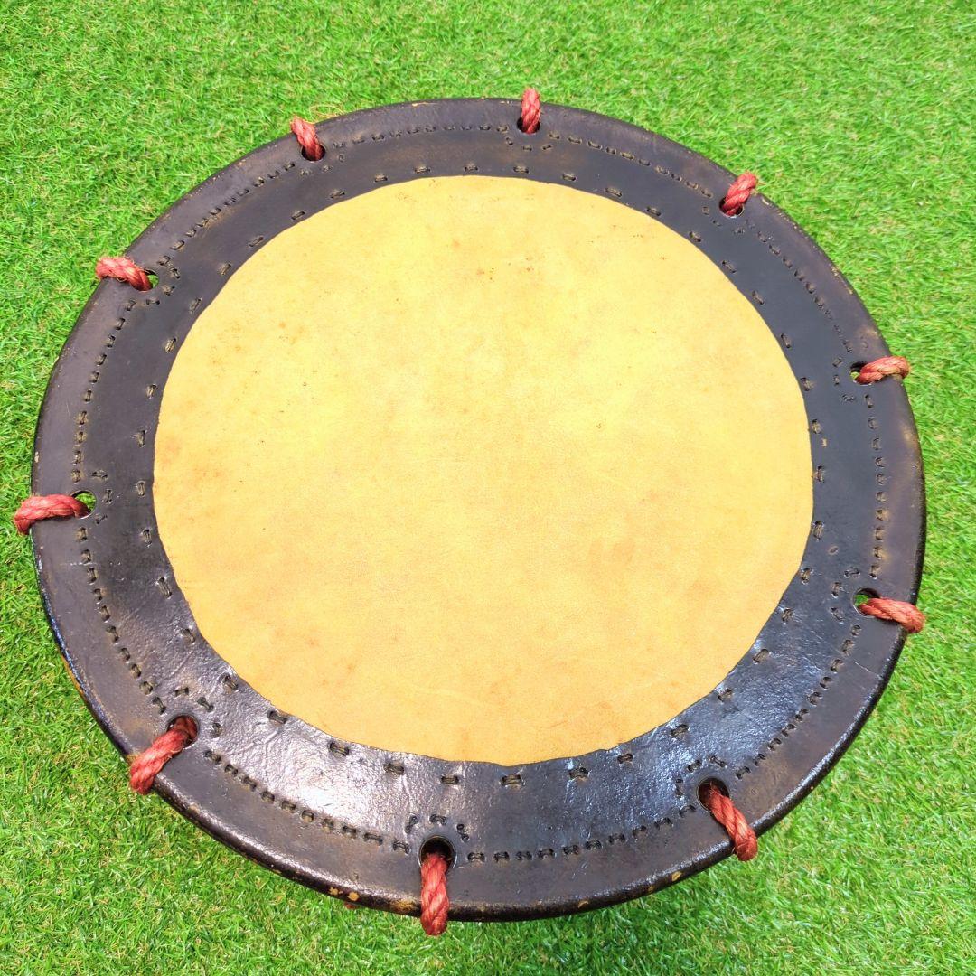 【良品】和太鼓 締太鼓 　　バチ付 伝統芸能　和楽器