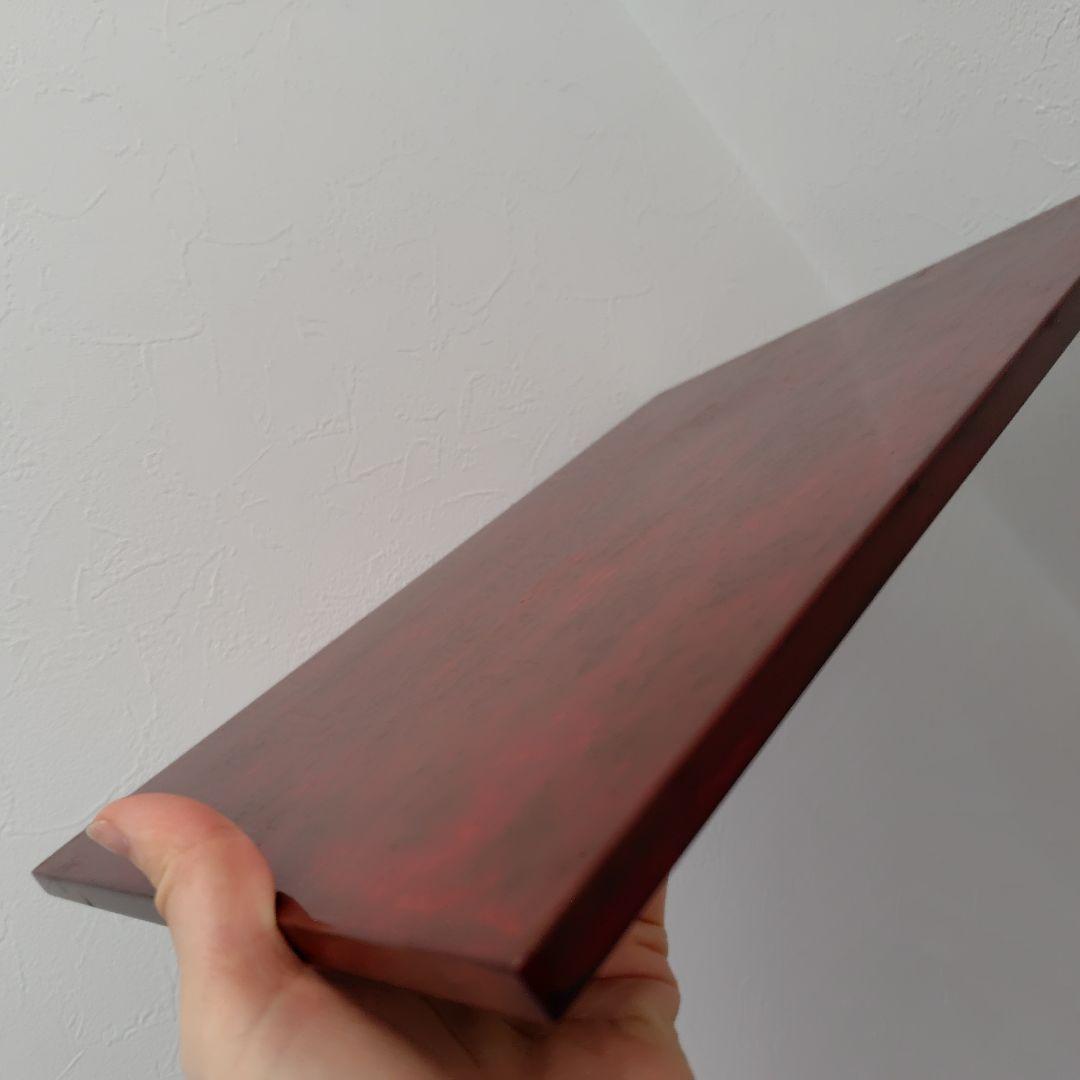 静岡県無形文化財 金剛石目塗 鳥羽硬忍 折敷 長角皿 長角膳 漆器 工芸品