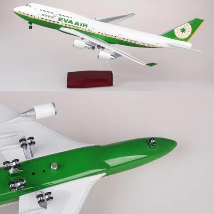 エバーエアー B747 エバー航空 模型飛行機 ランディングギア LEDライト