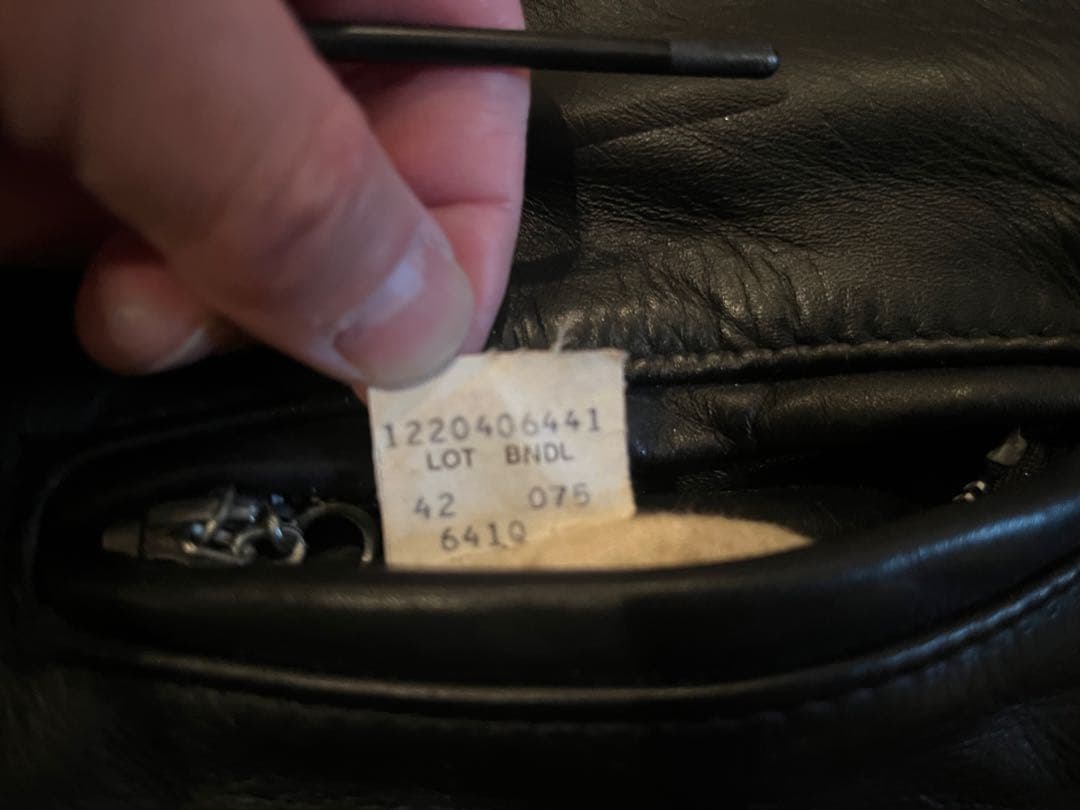 あ*ら様 schott ブラック レザー シングルライダースジャケット　42 U