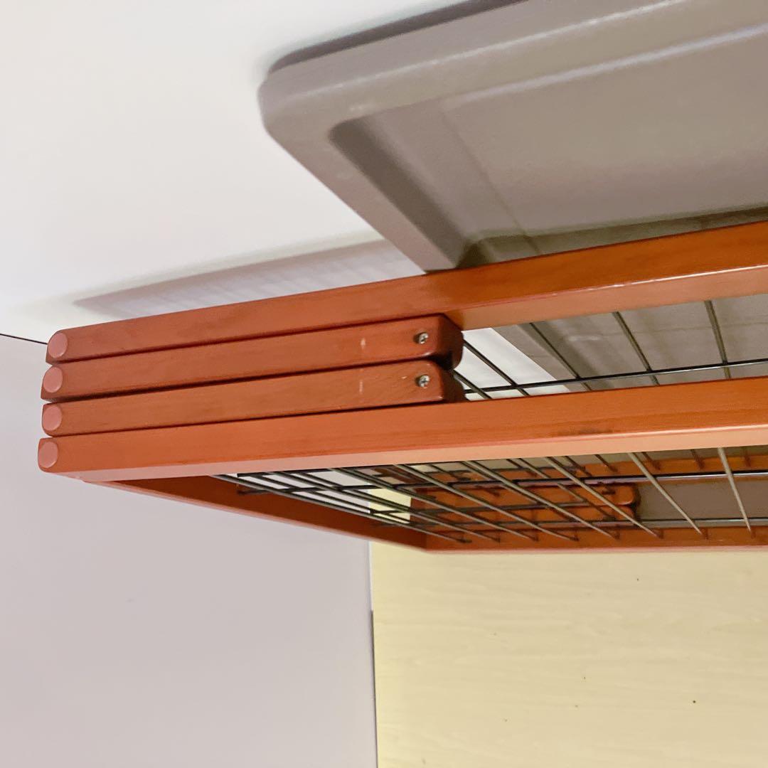 折りたたみ　木製ペットゲージ　ペットサークル木製枠　95×64cm 小、中犬用