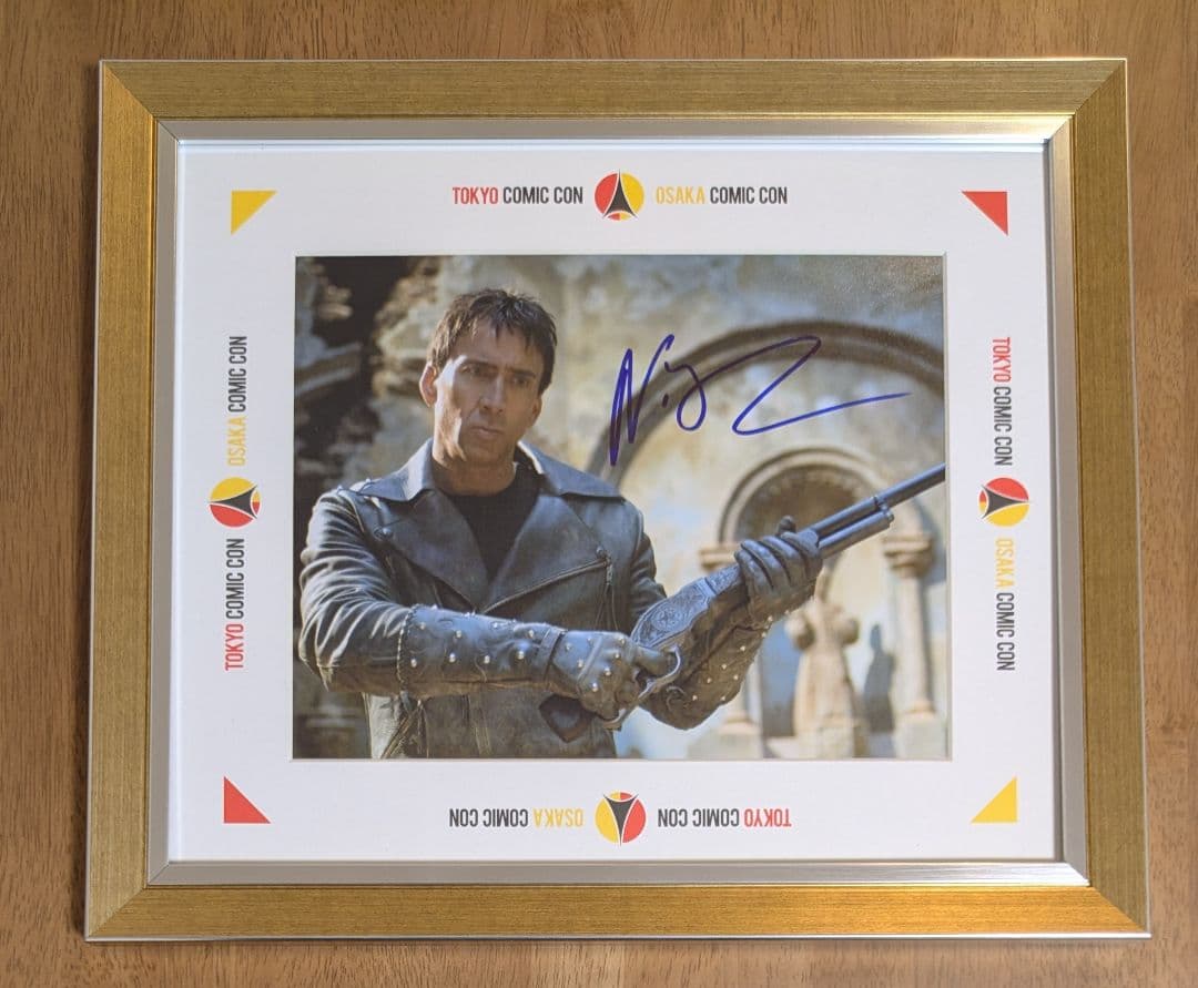 東京コミコン2025　額付き　ニコラス・ケイジ直筆サイン入りポートレート②