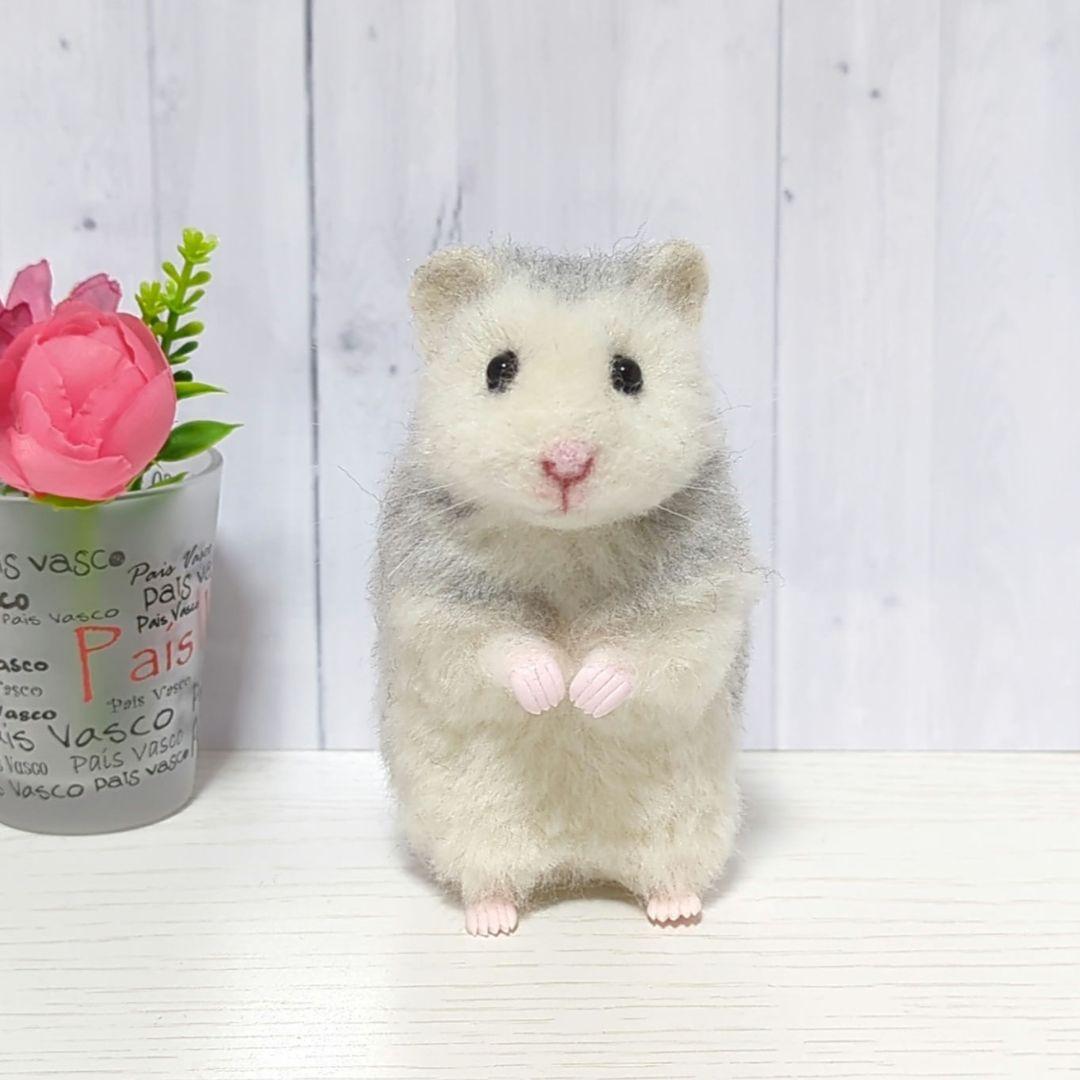 383 ta ハムスター 羊毛フェルト