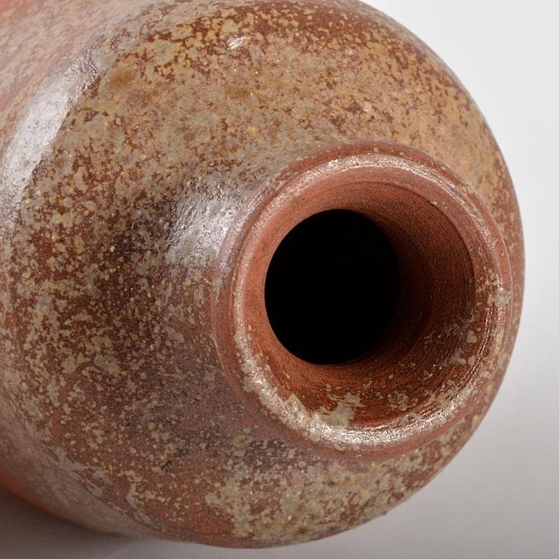 備前焼　人間国宝　金重陶陽造　手造徳利　共箱　M　R5406