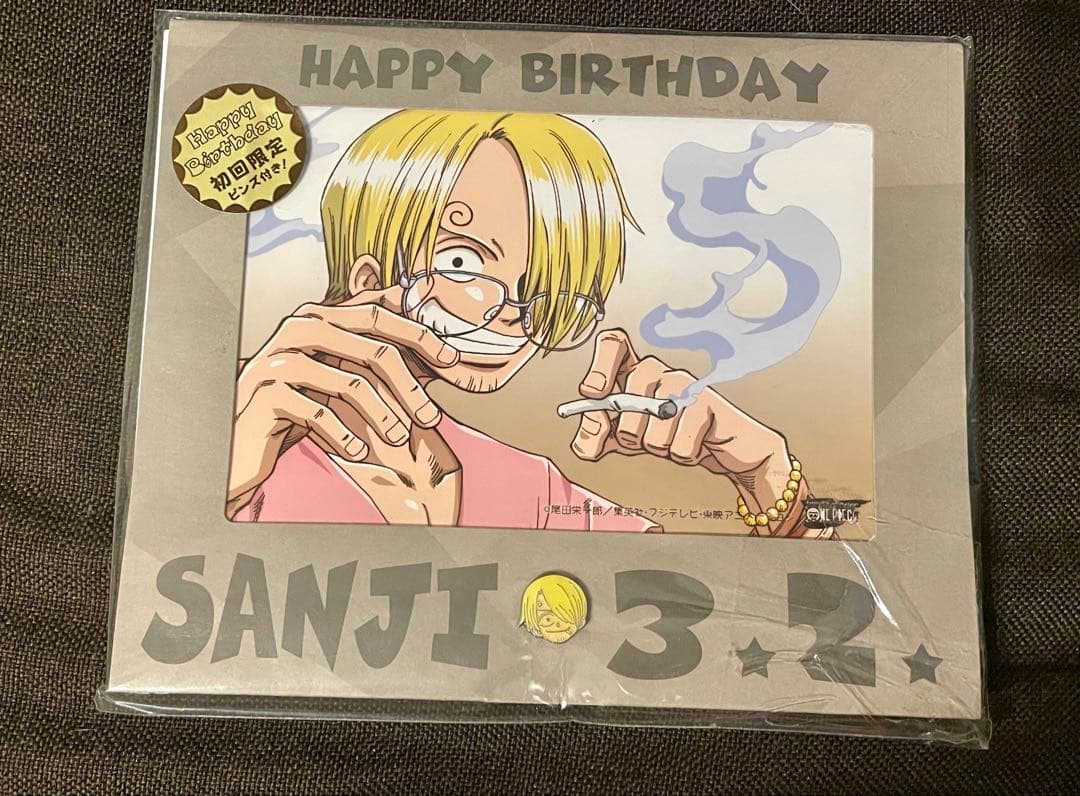 ワンピース　バースデーブロマイド　初回限定ピンズ付き　サンジ