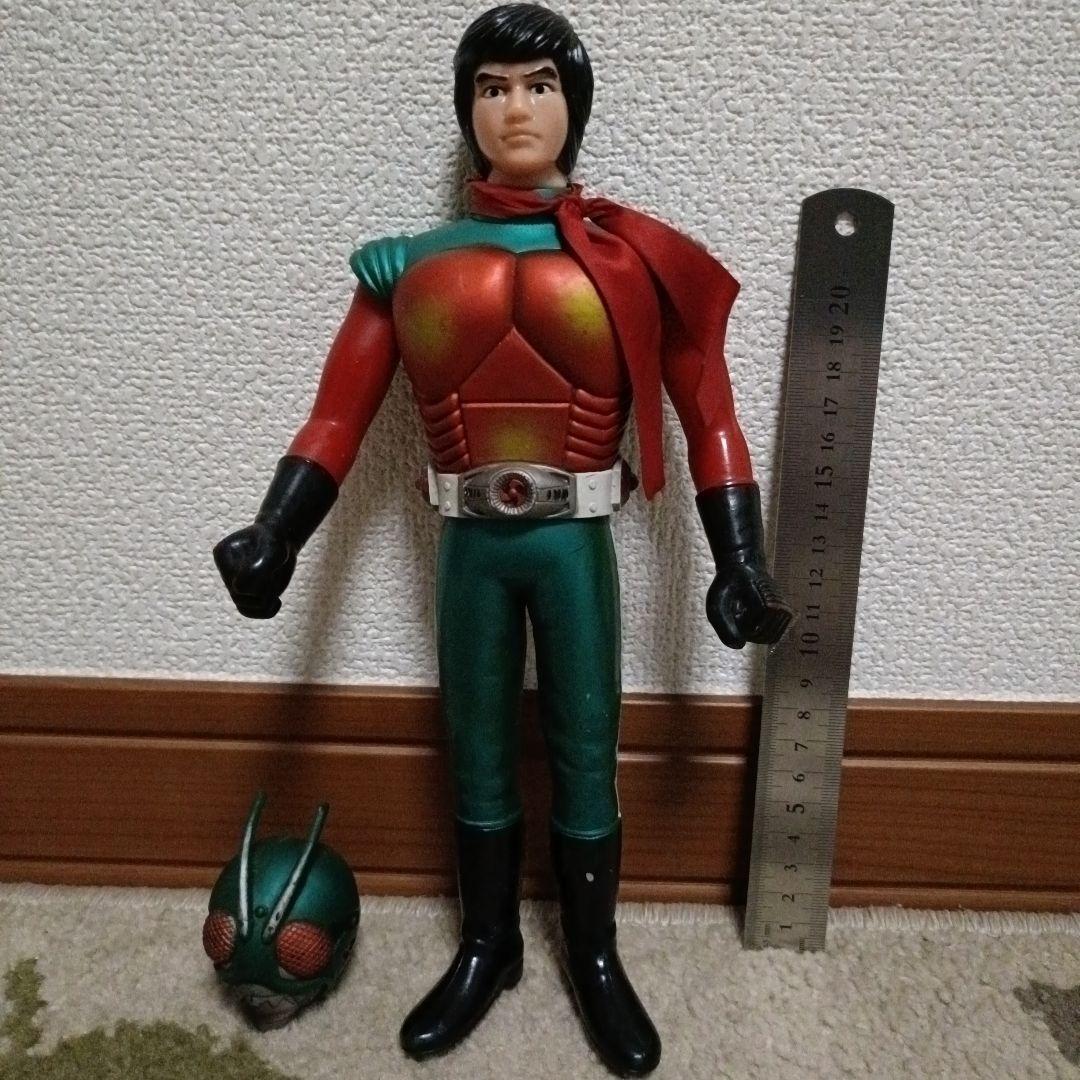 ポピー製 スカイライダー 面取れ 面替え ソフビ フィギュア　仮面取れ