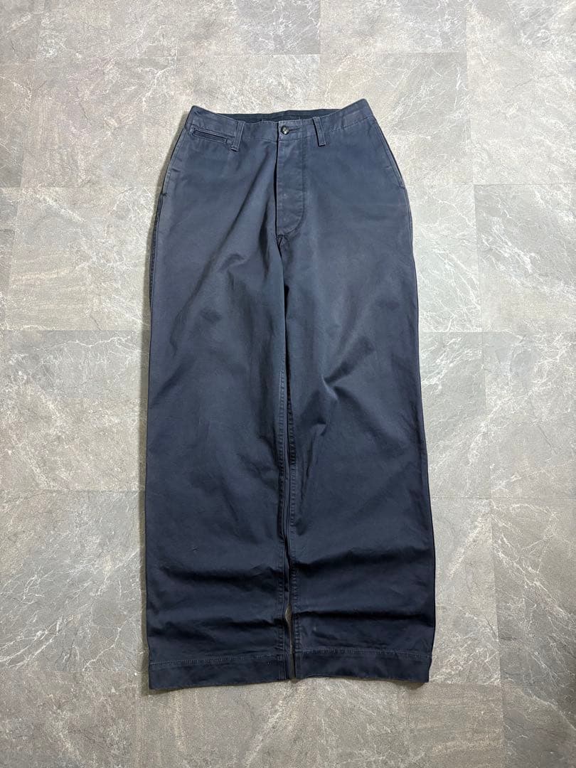 パンツ Nigel Cabourn wide cotton chino pants
