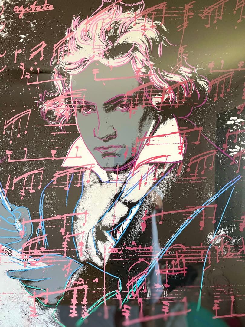 Andy Warhol ベートーヴェンBeethovenシルクスクリーンPINK