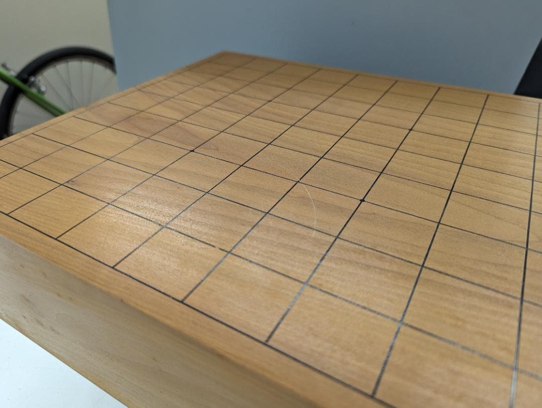 将棋盤　へそ付　足付き