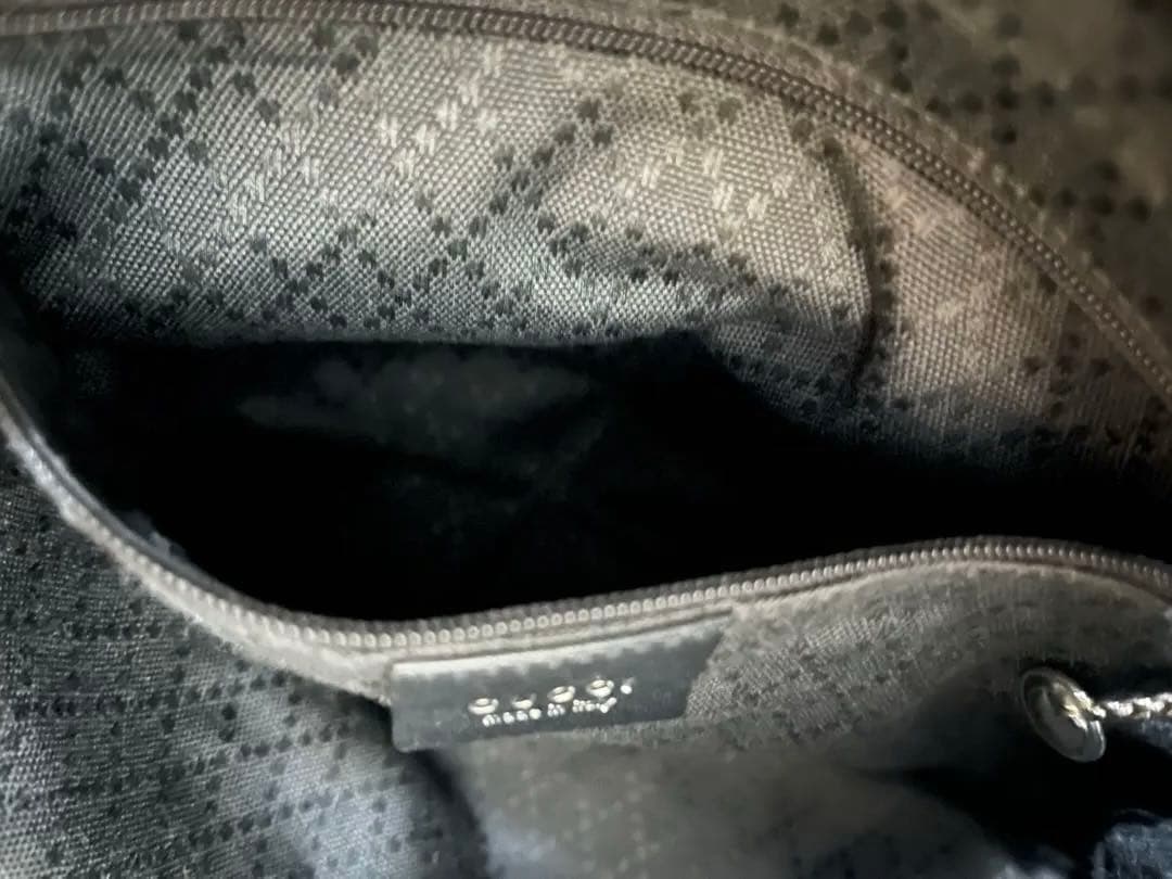 GUCCI 黒　バンブーハンドル　2WAY ハンドバッグ　ショルダーバッグ　美品