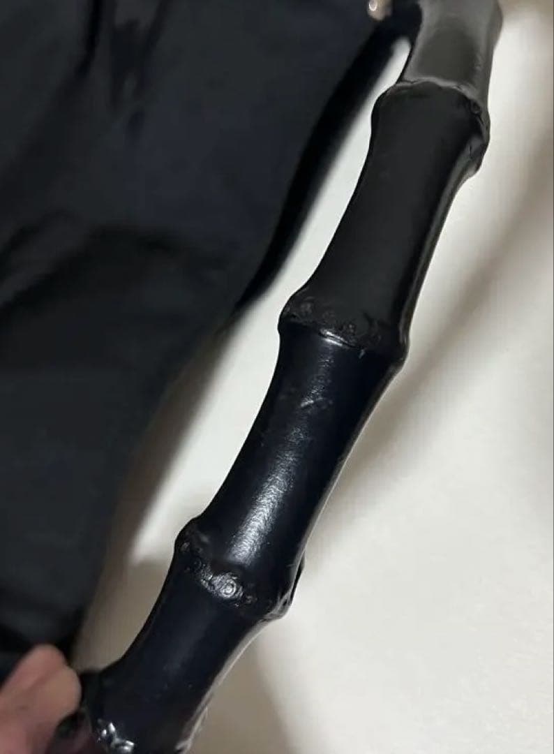 GUCCI 黒　バンブーハンドル　2WAY ハンドバッグ　ショルダーバッグ　美品
