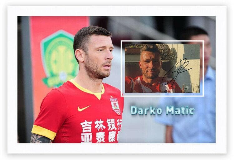 直筆サイン入り写真 ダルコ・マティッチ 長春亜泰足球倶楽部 SA鑑定済