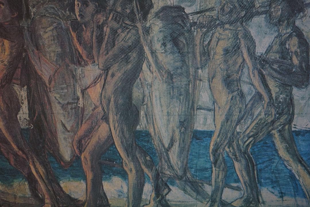 ロマン主義画家青木繁『海の幸』プリハード複製画 日本ハードコート株式会社 製作