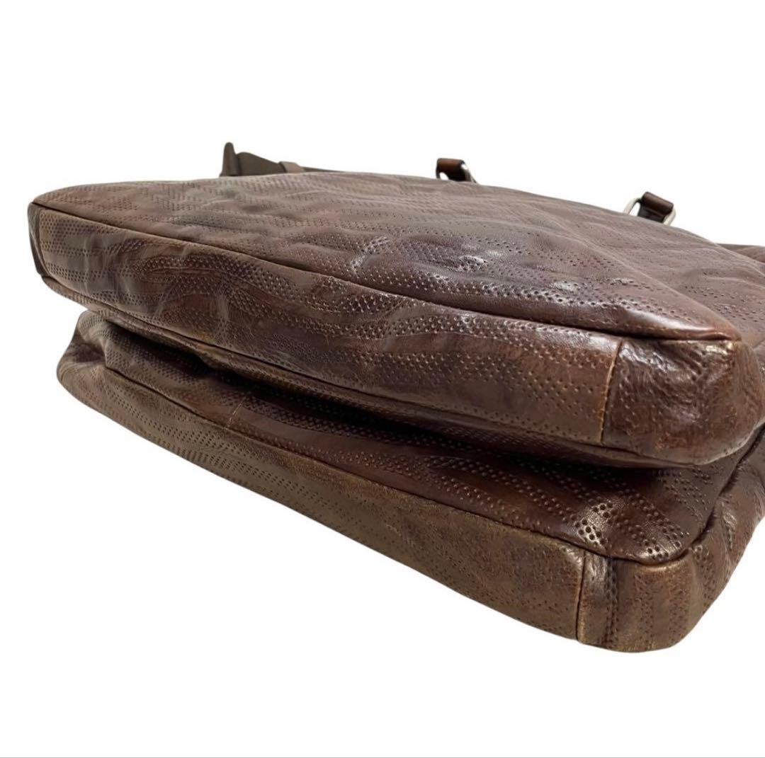 【希少】ダニエル&ボブ　レザー　ヴィンテージ加工　ビジネスバッグ