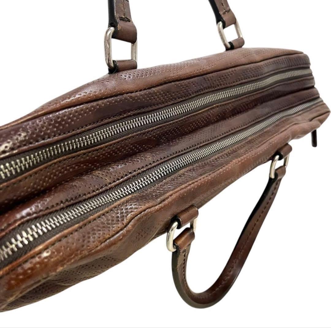 【希少】ダニエル&ボブ　レザー　ヴィンテージ加工　ビジネスバッグ