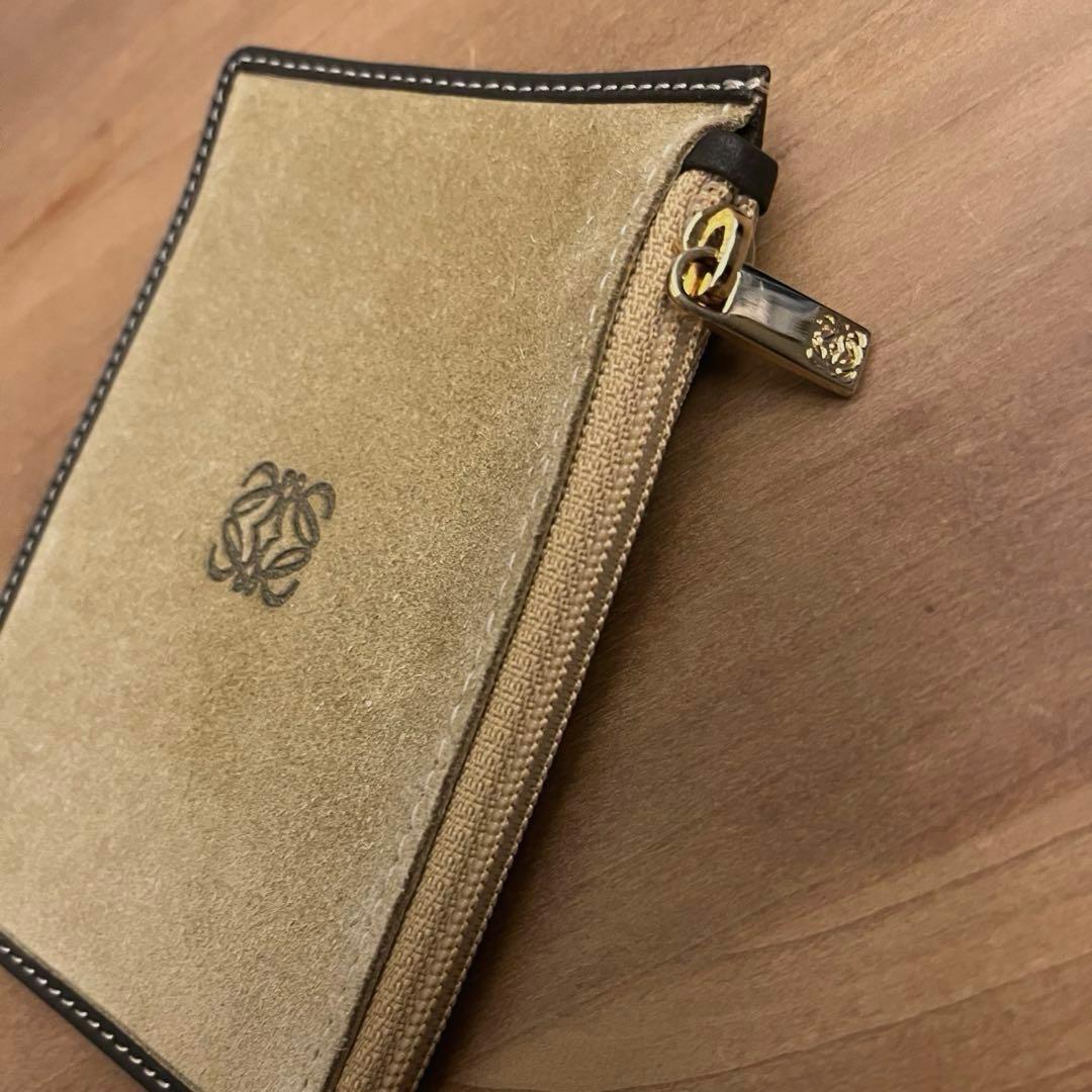LOEWE スウェード レザー ケース カードケース アナグラム