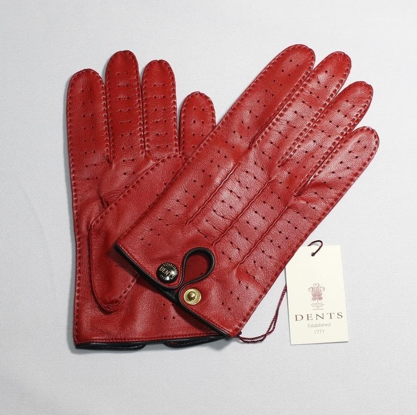 新品 デンツ DENTS　ドライビンググローブ　 Lサイズ 　Berry