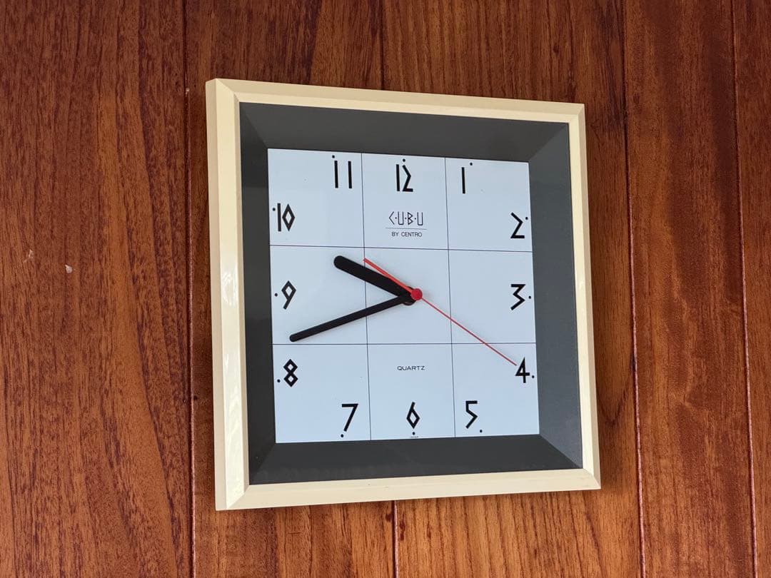 ポストモダン ミッドセンチュリー ヴィンテージ 1995年 掛時計 動作確認済