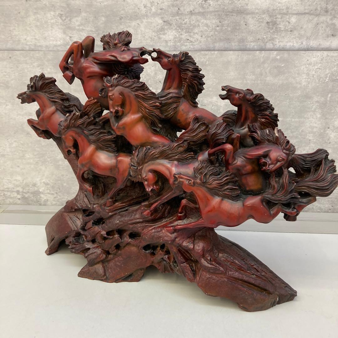 九頭馬 馬 豪華 躍動感 躍動的 置物 インテリア 装飾品 開運 縁起物 置物
