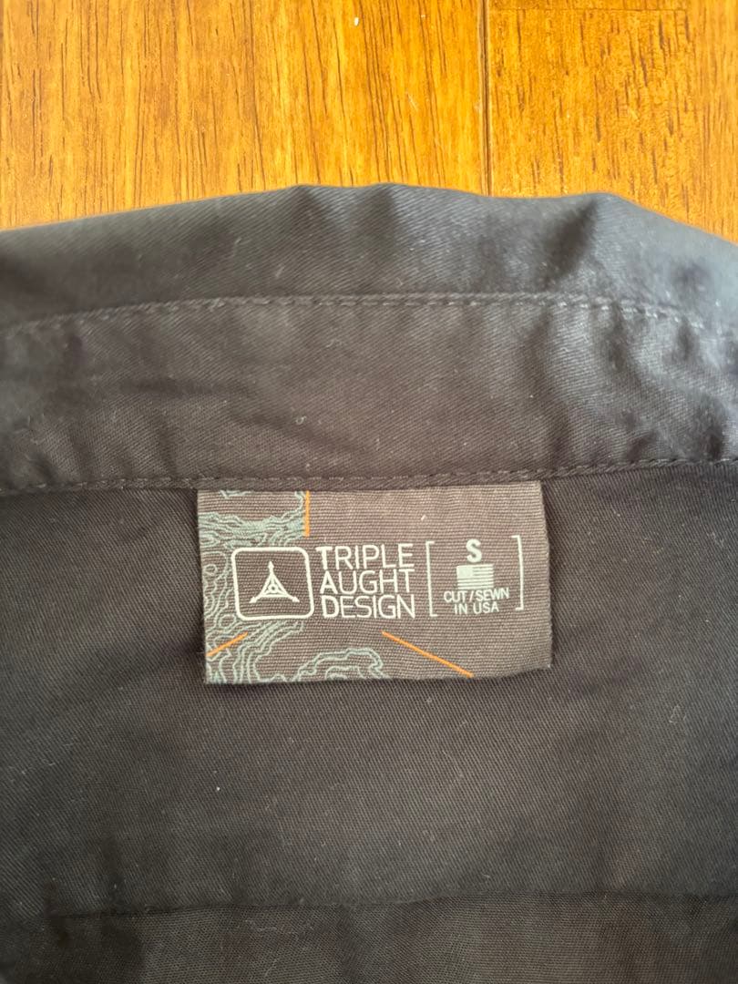 TRIPLE AUGHT DESIGN OVERLAND SHIRT シャツ 黒