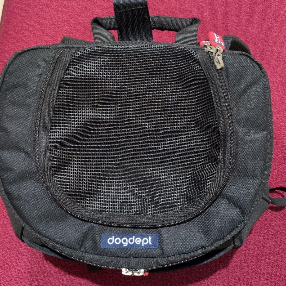 DOG DEPT ブラックキャリーバッグリュック