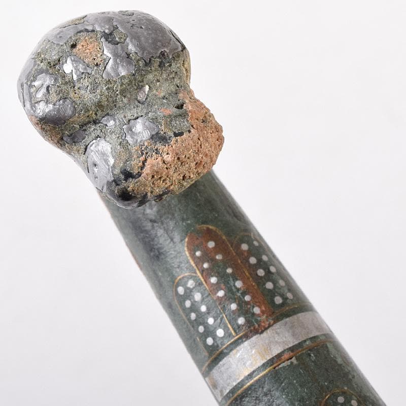 中国　古銅青銅　象嵌　帯鉤　筆架　M　R8093