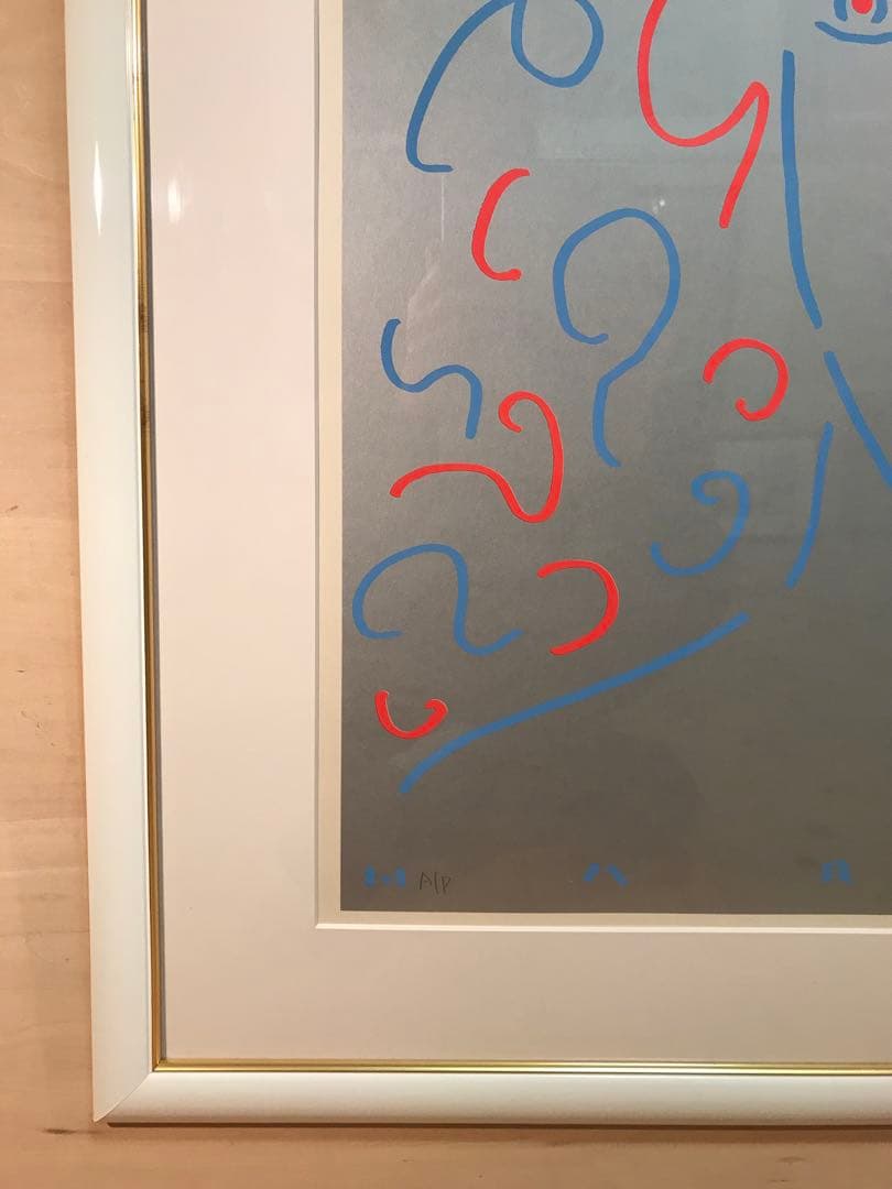 宮内ハルオ　「女神 in New York 」　シルクスクリーン　直筆サイン有り