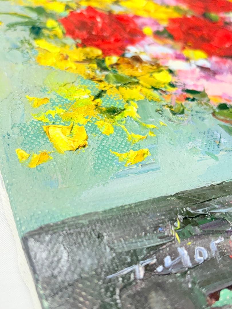 「薔薇」 　堀哲夫 【肉筆】油絵 油彩画 絵画 日本画 アート 花 直筆サイン有