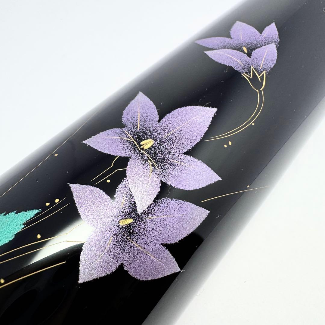 新品未使用 輪島塗 花瓶 水指 天然木 漆器 漆芸花器 伝統工芸 共箱 説明書