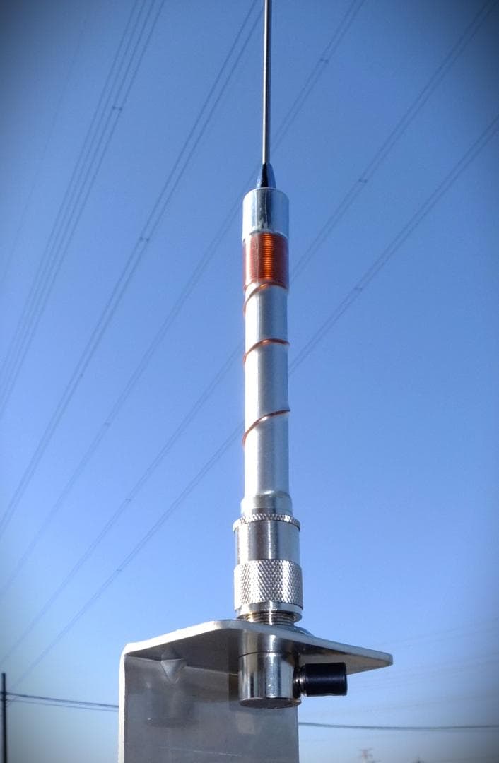 小桜様指定★AMコンパクト・軽量！ヘリカルホイップアンテナ25～30MHz（銀）