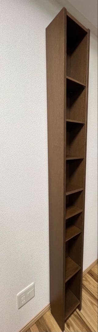 IKEA GNEDBY グネドビー ブラウン 棚 CDラック DVD収納 スリム